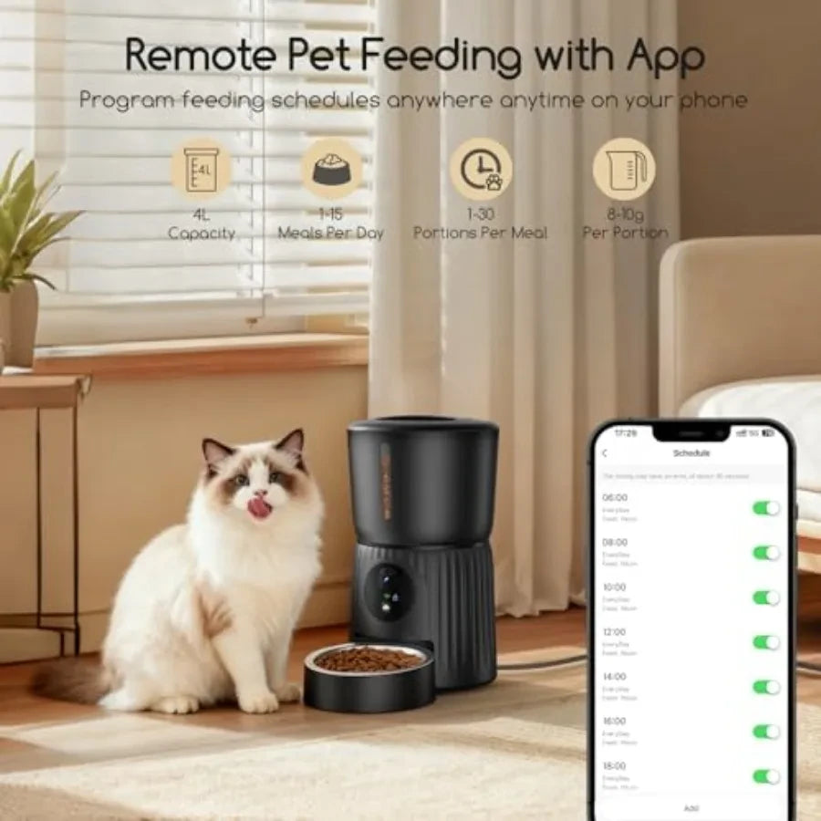 Camera-Enabled Automatic Pet Feeder